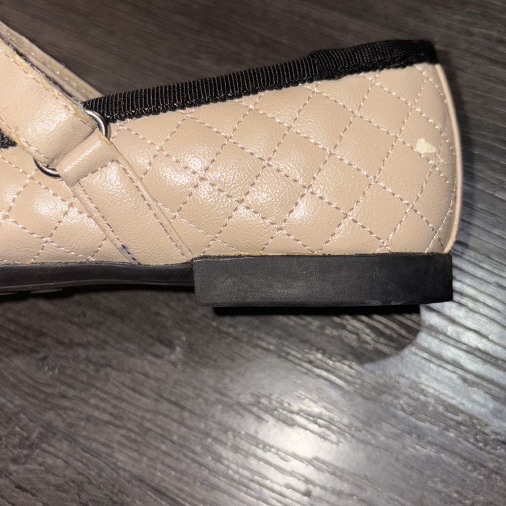 Geox Girls Pile Respira Quilted Mary Jane Flats Size 30 EU/ 12 US Tan/Black - Picture 12 of 12